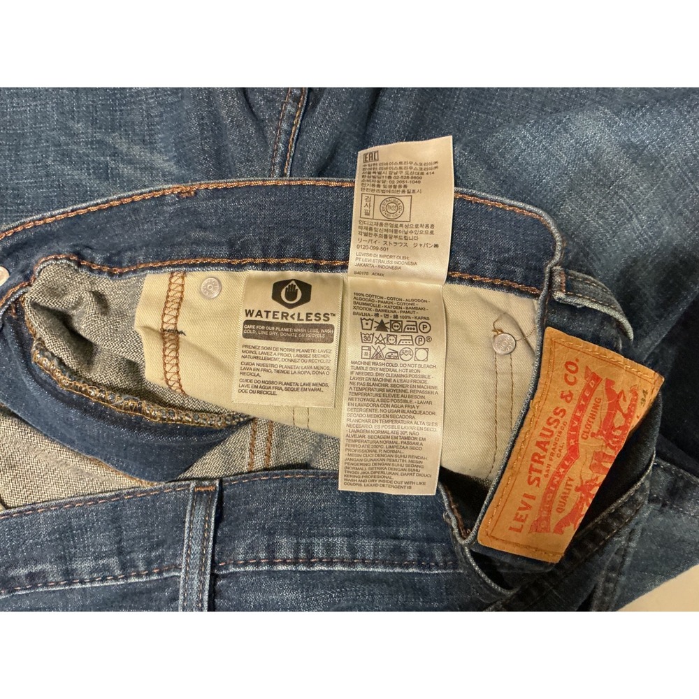 VTG Y2K Levis 569 Baggy Wide Leg Loose Straight Jeans Mens 38x34 (fits 40x33) - Picture 4 of 7